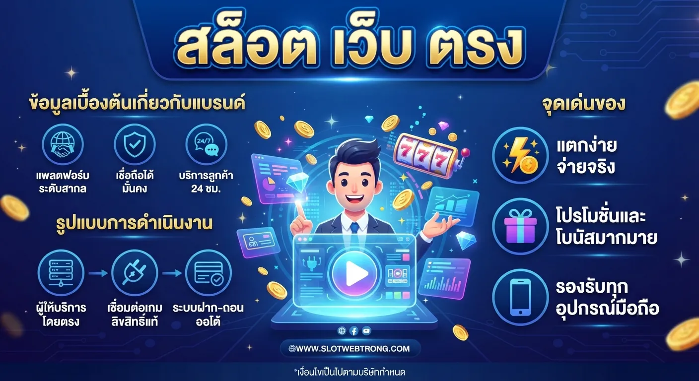 จุดเด่นของ สล็อต เว็บ ตรง
